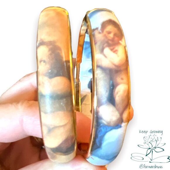 Hand Made Paper Wrapped Fine Art Bracelets x 2 - Picture 8 of 10